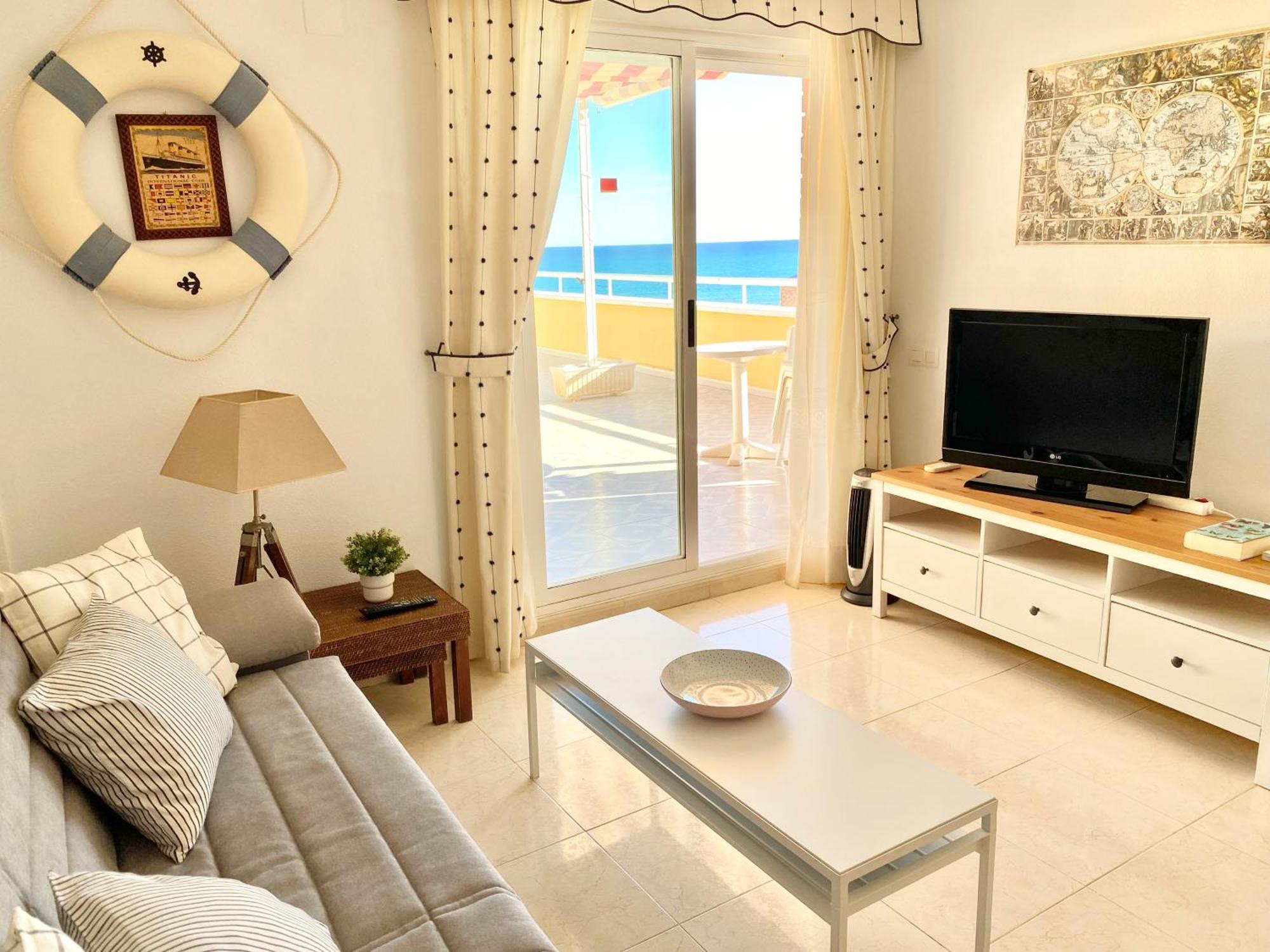 Appartamento Ático frontal con vistas al mar - 1ª línea Acapulco I Oropesa del Mar Esterno foto