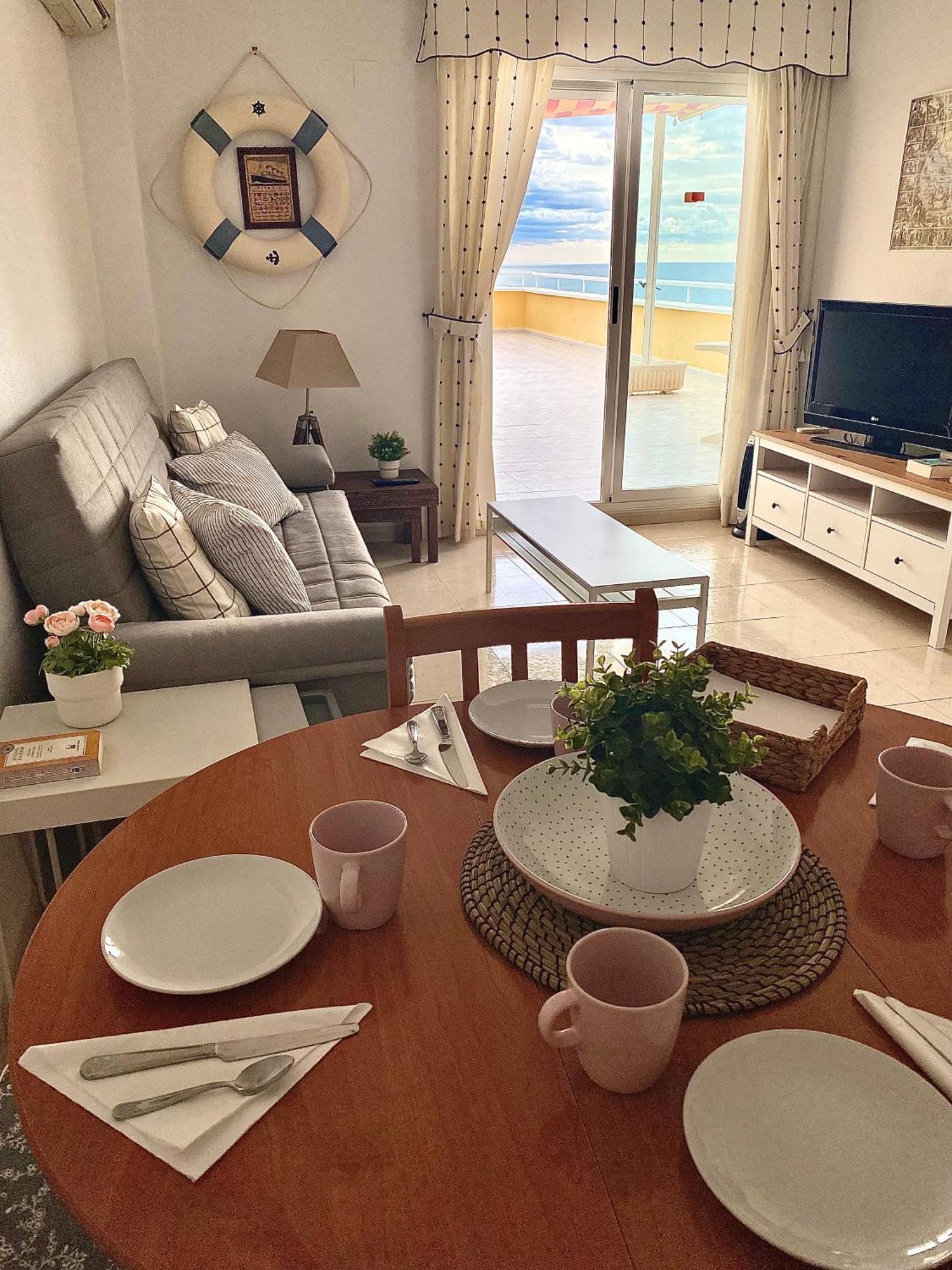Appartamento Ático frontal con vistas al mar - 1ª línea Acapulco I Oropesa del Mar Esterno foto